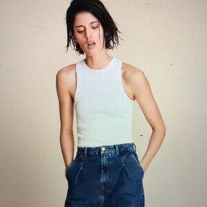 NWOT Soldout.nyc the not so basic tank in white